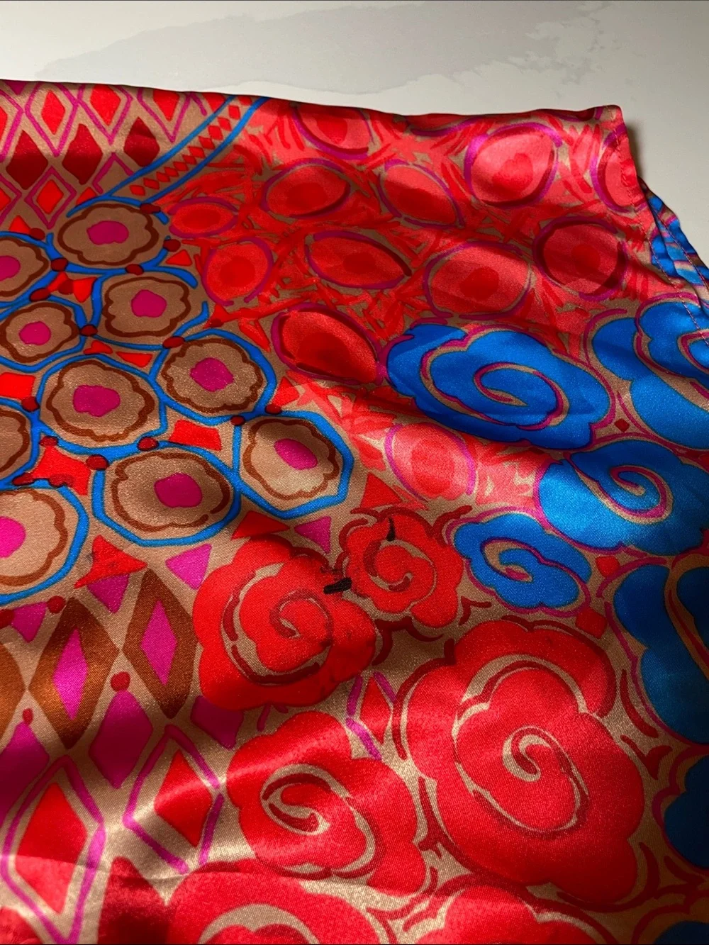 Vintage David Brown for Saks Fifth Avenue Caftan *needs repair - Picture 8 of 10